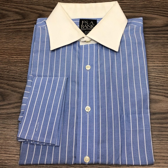 Blue Stripe French Cuff Shirt 